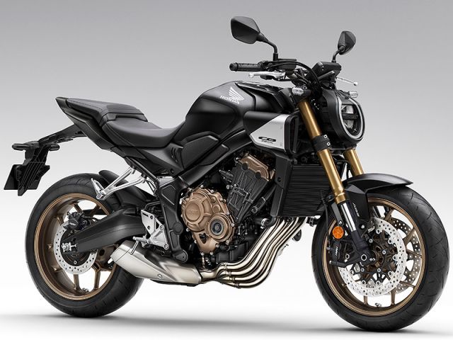 2024年 CB650R Matte Gunpowder Black Metallic（カタログメイン）