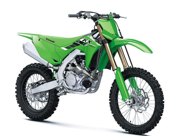 2025年 KX250X ライムグリーン（カタログメイン）