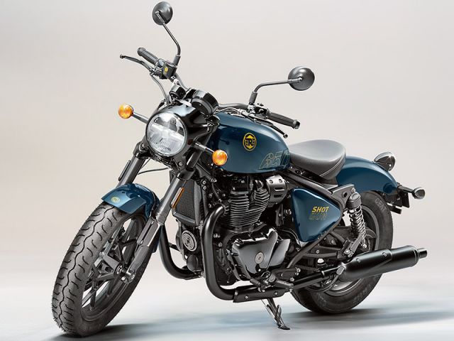 2024年 Shotgun 650 Mid プラズマ・ブルー（カタログメイン）