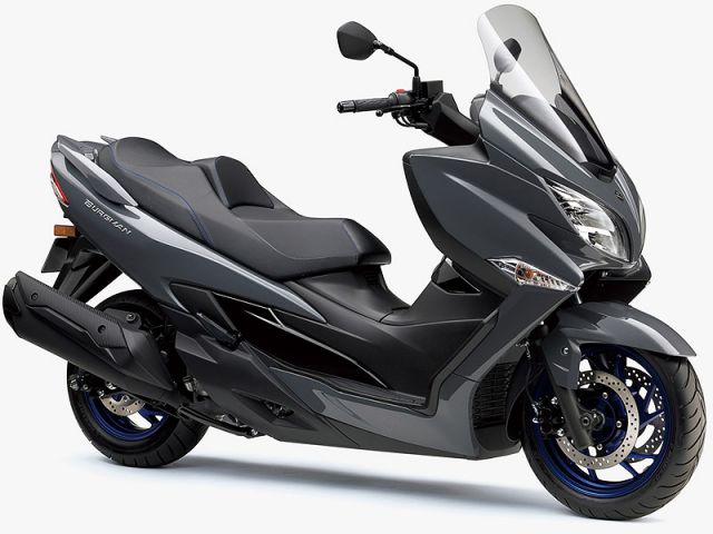 2025年 BURGMAN 400 ABS ソリッドアイアングレー（カタログメイン）