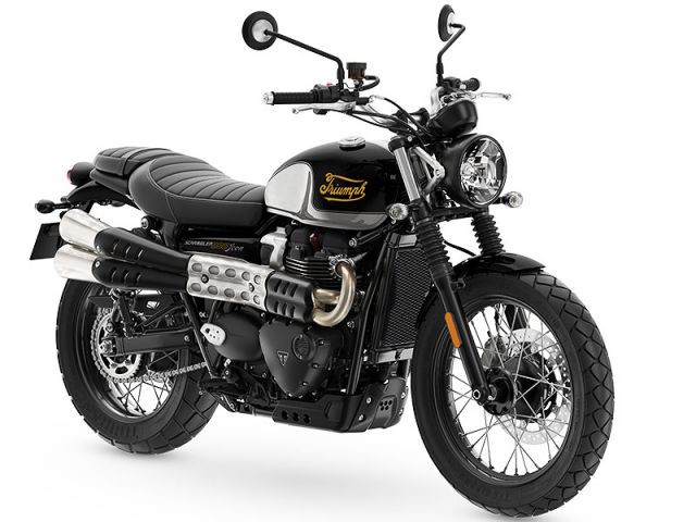 2025年 Scrambler 900 Icon Edition サファイアブラック/アルミニウムシルバー（カタログメイン）