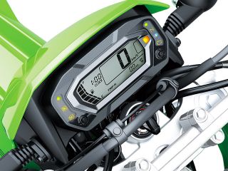 2025年 KLX230（メーター表示イメージ）