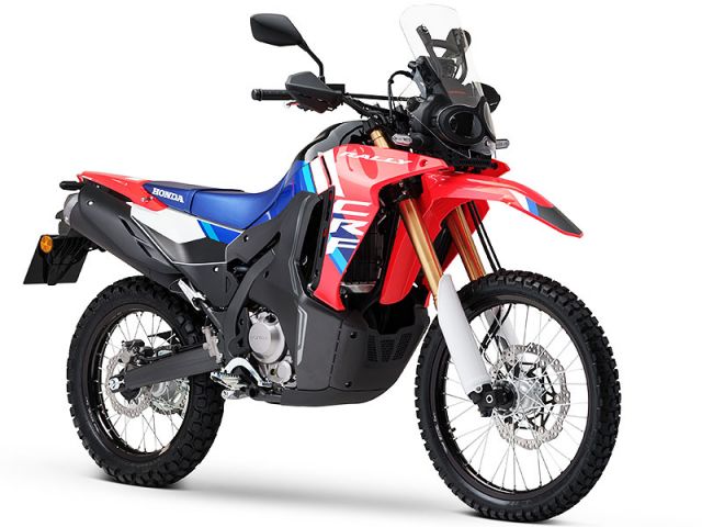 2025年 CRF300RALLY Extreme Red（カタログメイン）