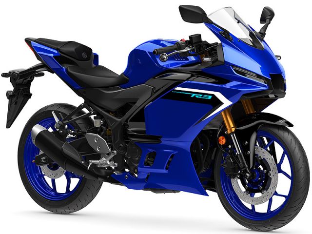 2025年 YZF-R3 Icon Blue（カタログメイン）