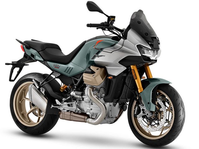 2025年 V100 Mandello S Verde Ghiaccio(カタログメイン)