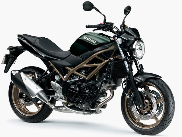 2025年 SV650 ABS パールマットシャドーグリーン/マットブラックメタリックNo.2（カタログメイン）