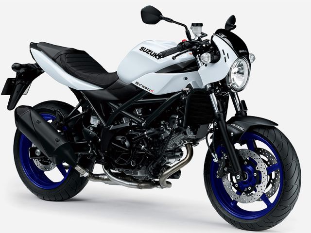 2025年 SV650X ABS パールテックホワイト（カタログメイン）