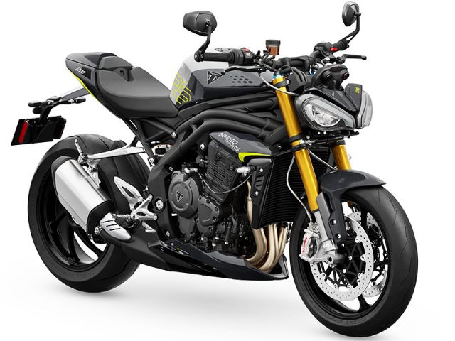 2025年 Speed Triple 1200RS グラナイト/トライアンフパフォーマンスイエロー（カタログメイン）