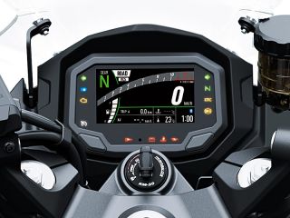 2025年 Ninja 1100SX（メーター表示イメージ）