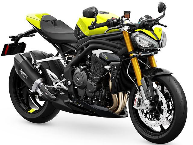 2025年 Speed Triple 1200RX トライアンフパフォーマンスイエロー（カタログメイン）
