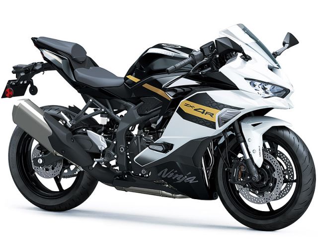 2026年 Ninja ZX-4R SE パールロボティックホワイト×メタリックスパークブラック（カタログメイン）