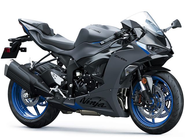 2026年 Ninja ZX-6R メタリックマットダークグレー×エボニー（カタログメイン）