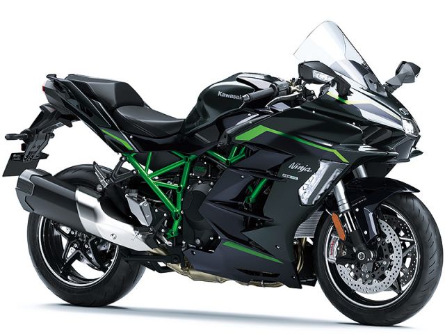 2026年 Ninja H2 SX SE メタリックカーボングレー×メタリックディアブロブラック（カタログメイン）