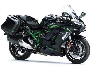 2026年 Ninja H2 SX SE（純正オプションのパニアケース装着イメージ）