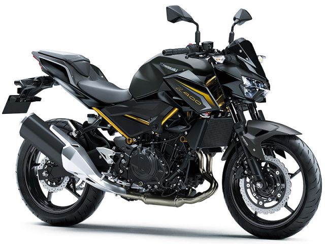 2026年 Z400 メタリックマットグラフェンスチールグレー×メタリックフラットスパークブラック（カタログメイン）