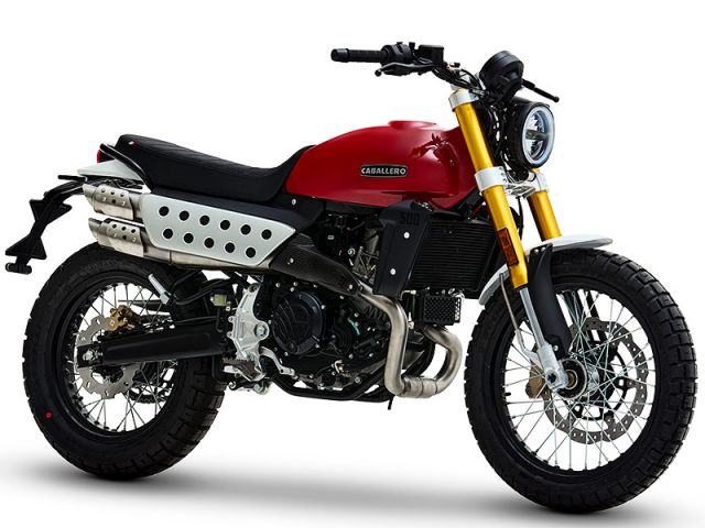 2025年 CABALLERO Scrambler500 クラシックレッド（カタログメイン）