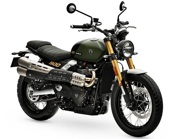 2026年 Scrambler 900 Matt Khaki Green with Phantom Black（カタログメイン）