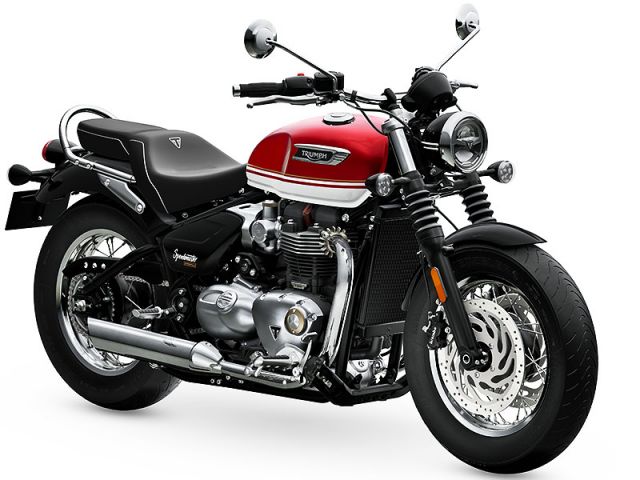 2026年 Bonneville Speedmaster Carnival Red over Crystal White（カタログメイン）