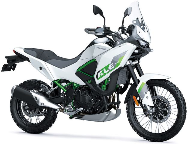 2026年 KLE500 SE Pearl Blizzard White（カタログメイン）