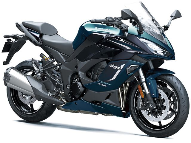 2026年 Ninja 1100SX SE メタリックディープブルー×メタリックディアブロブラック（カタログメイン）