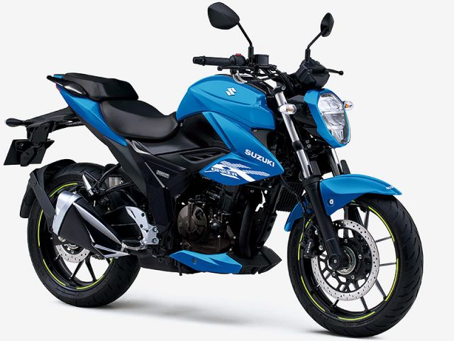 2026年 GIXXER 250 グラススパークルブラック/トリトンブルーメタリック（カタログメイン）