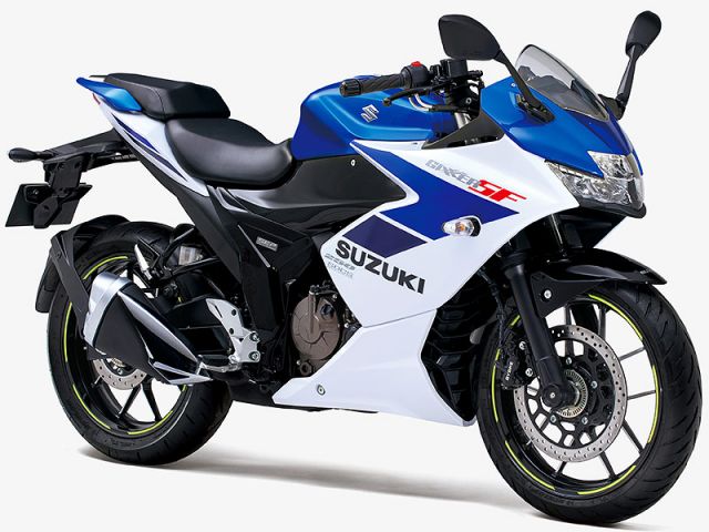 2026年 GIXXER SF250 トリトンブルーメタリック/パールグレッシャーホワイト（カタログメイン）