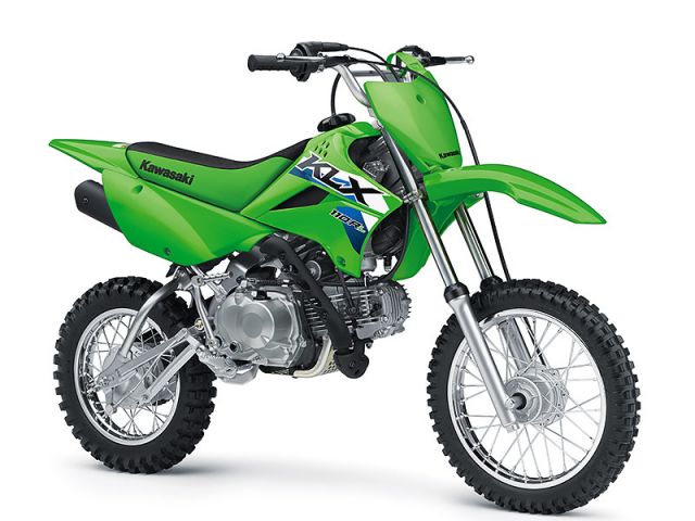 2027年 KLX110R L ライムグリーン（カタログメイン）