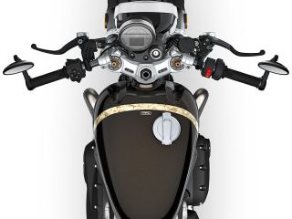 2027年 Speed Twin 1200 TFC（ハンドルまわりイメージ）