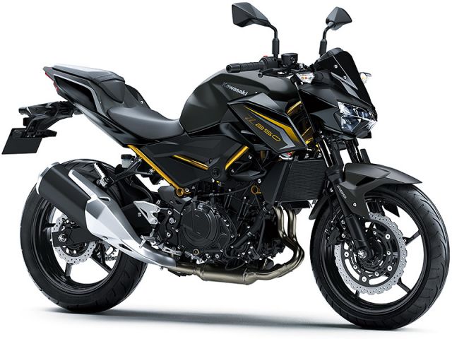 2027年 Z250 メタリックマットグラフェンスチールグレー×メタリックフラットスパークブラック（カタログメイン）