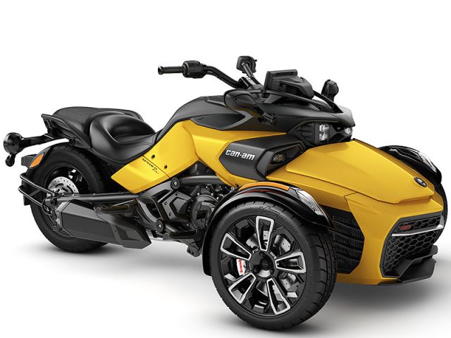 2027年 can-am SPYDER F3-S サーキットイエローメタリック（カタログメイン）