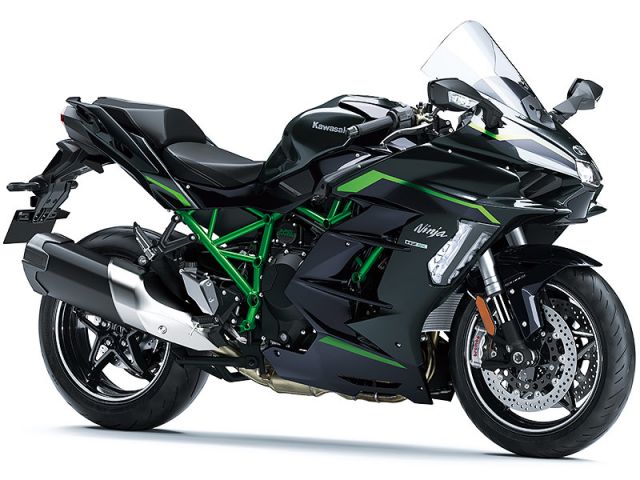 2027年 Ninja H2 SX SE メタリックカーボングレー×メタリックディアブロブラック（カタログメイン）