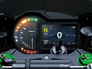 2027年 Ninja H2 Carbon（メーター表示イメージ）